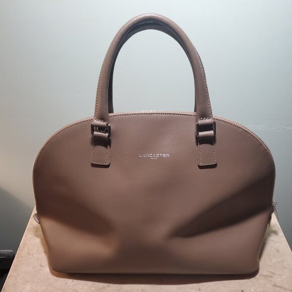 Lancaster Paris Brown Leather Domed Sachel